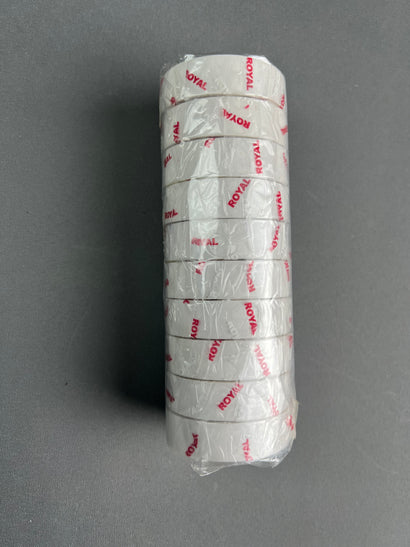 Royal Ball Tape White & Red (Pack of 10)
